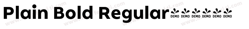 Plain Bold Regular字体转换